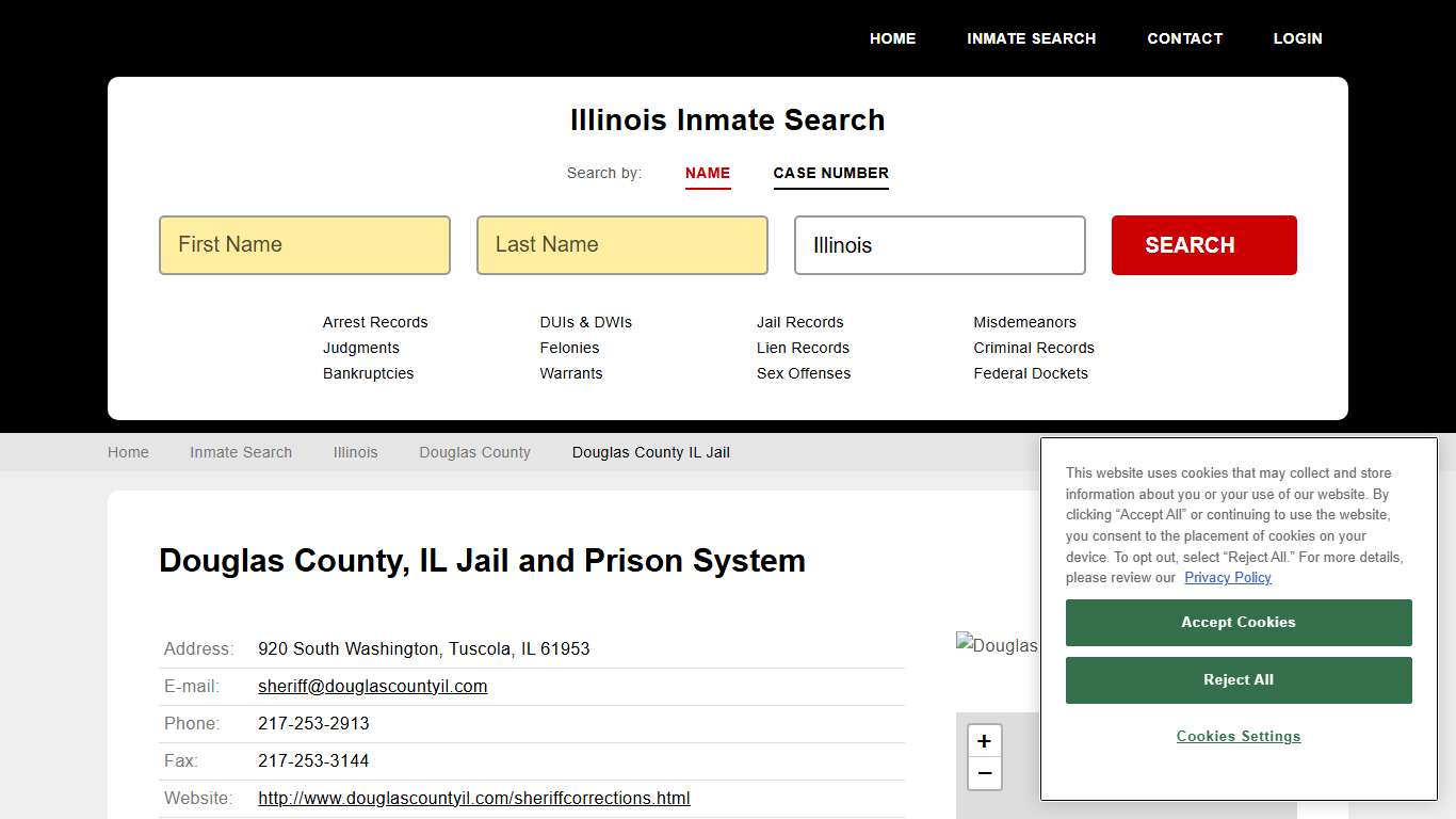 Douglas County IL Jail Inmate Records Search, Illinois - StateCourts